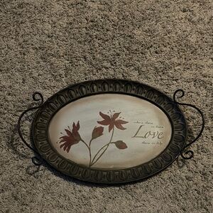 Floral Love Wall Art with Handles